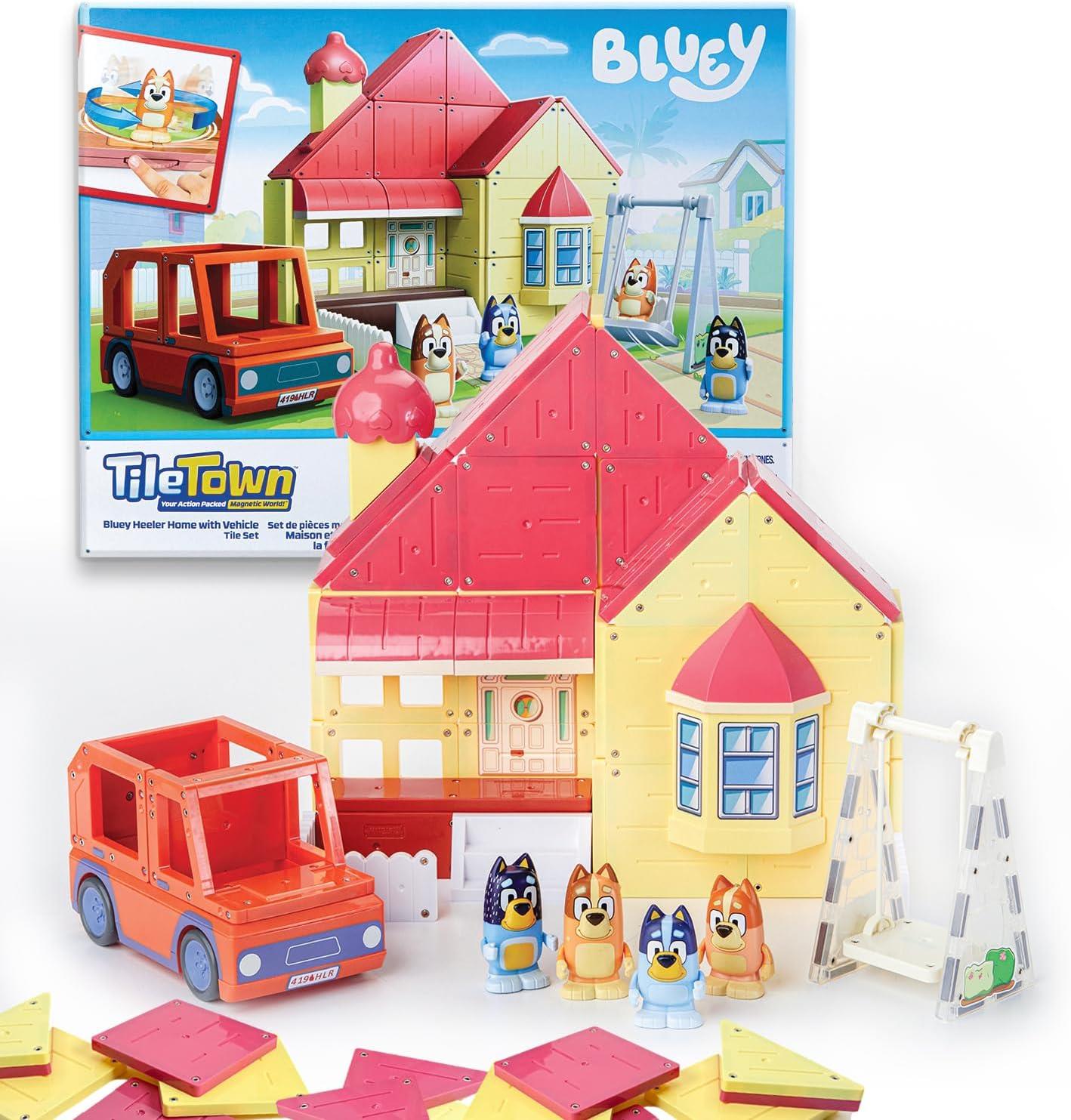 Bluey Tile Town House & Car Exclusive Set