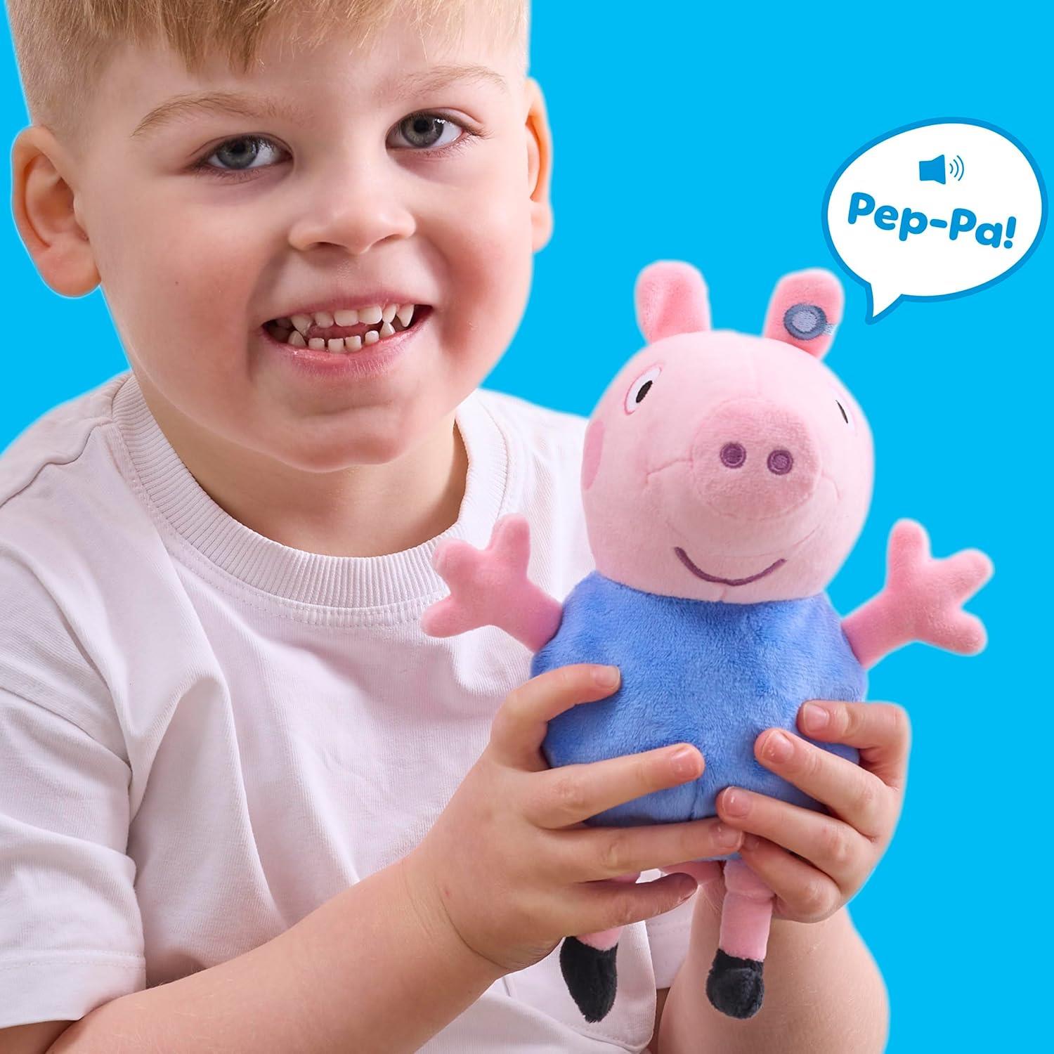 Peppa Pig Talking  Plush Doll with Sound Effects - George