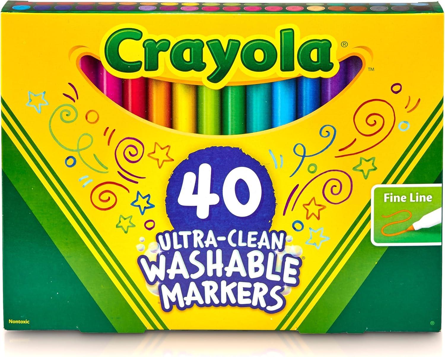 Crayola Ultra Clean Washable Markers 40 Pack