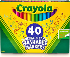 Crayola Ultra Clean Washable Markers - 40 Pack