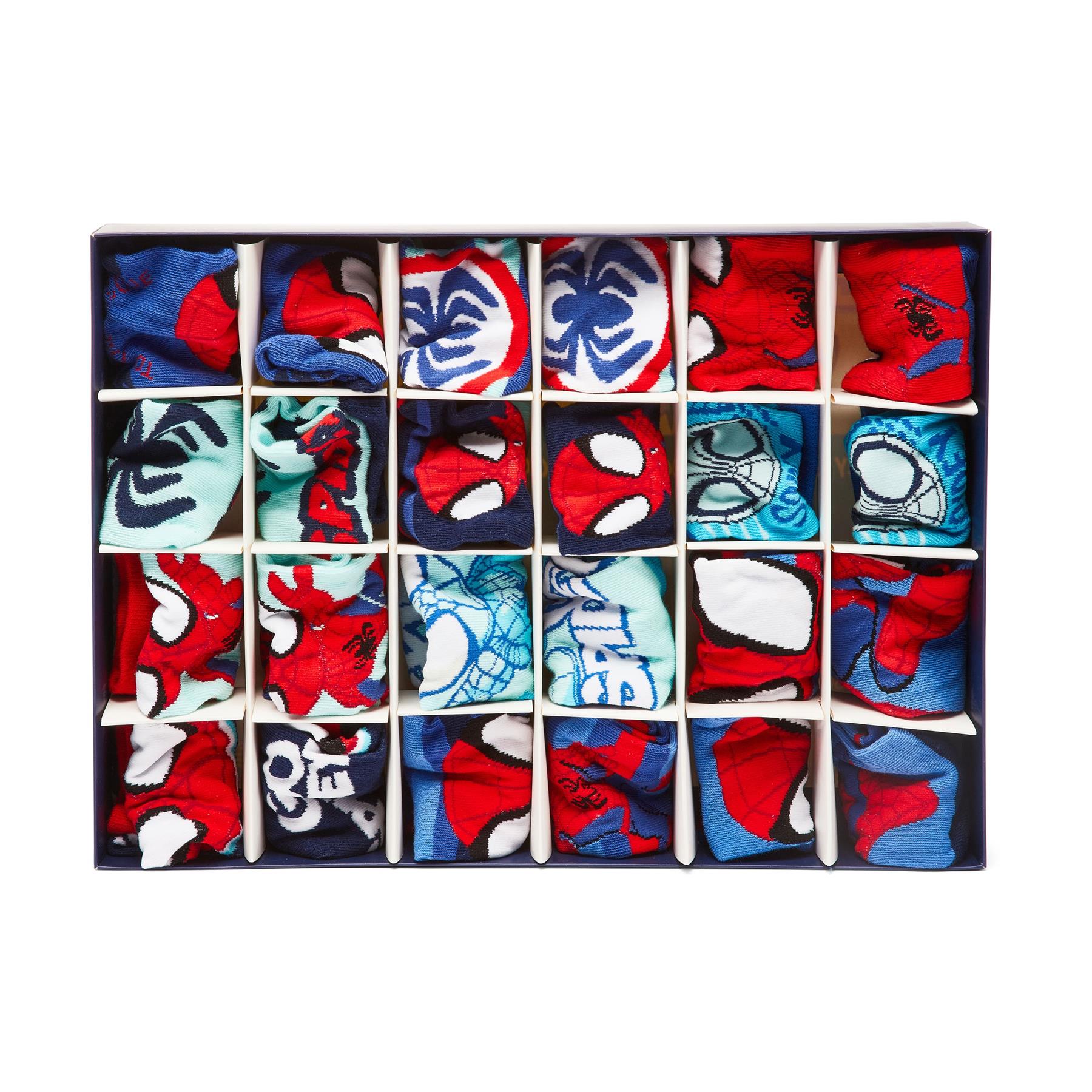 Spidey and His Amazing Friends 24-Day Sock Advent Calendar - 12 pairs