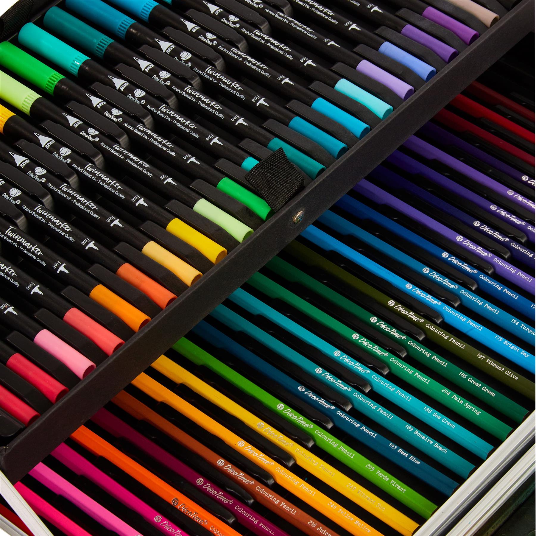 DecoTime Drawing and Art Case 112 pcs