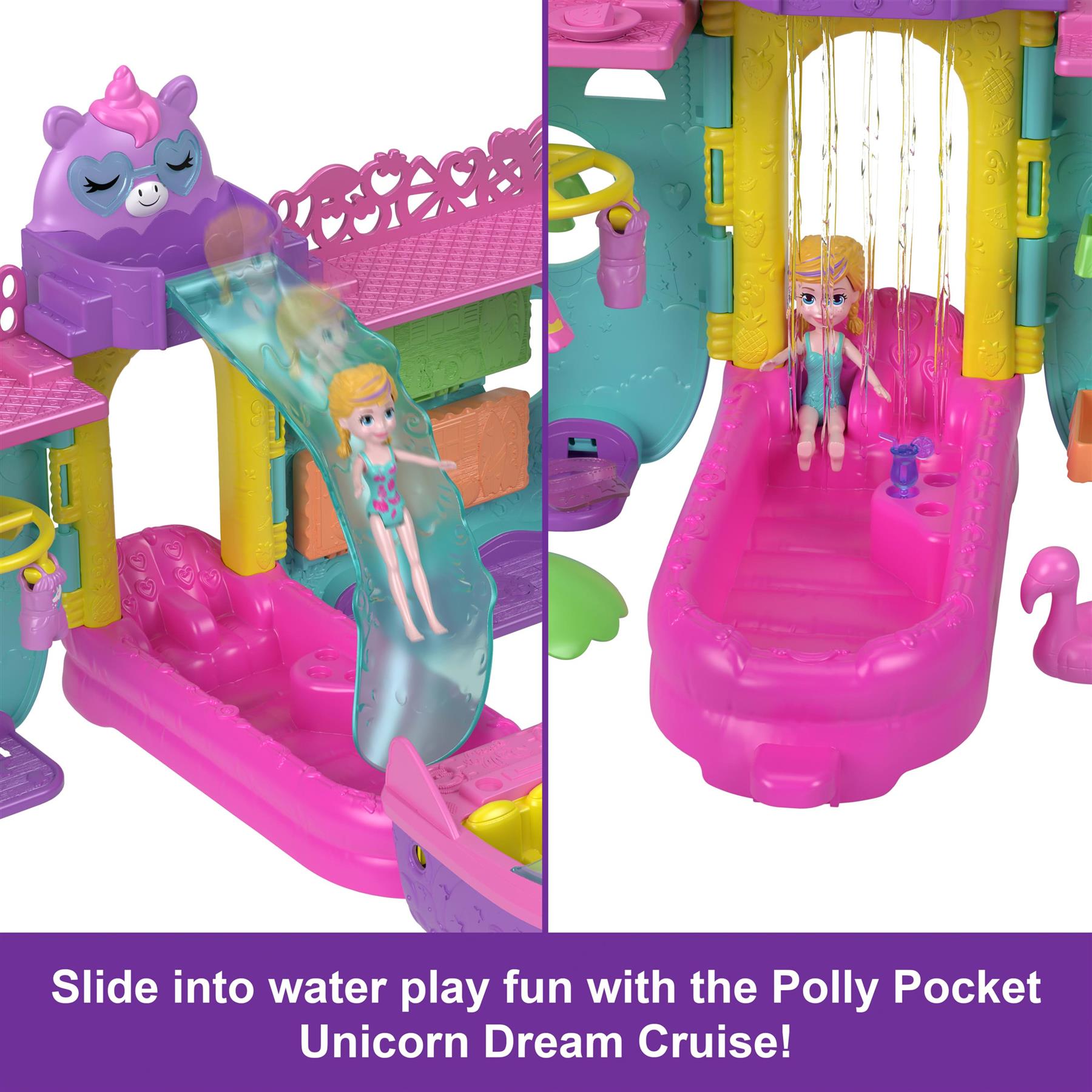 Polly Pocket Unicorn Dream Cruise Playset