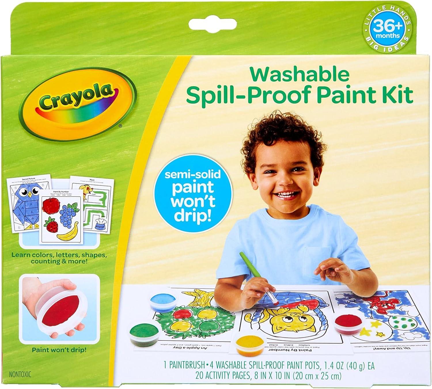 Crayola Spill Proof Washable Paint Set