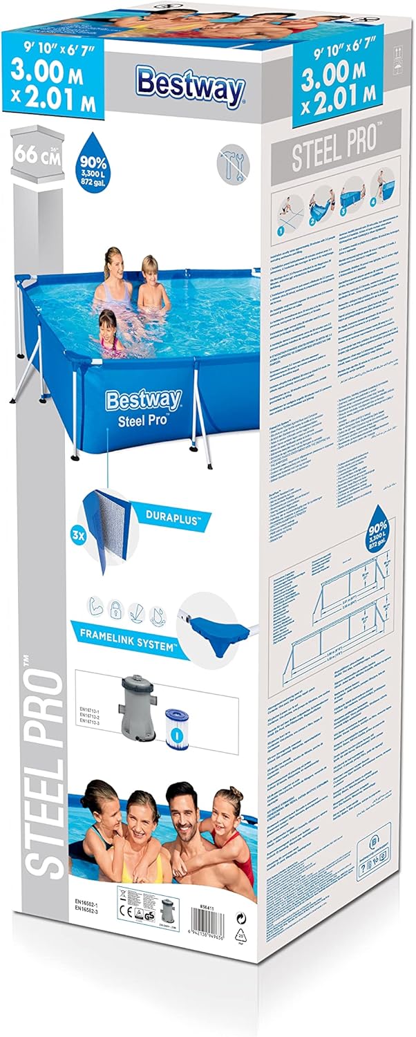 Bestway Steel Pro Rectangular Pool with Filter Pump