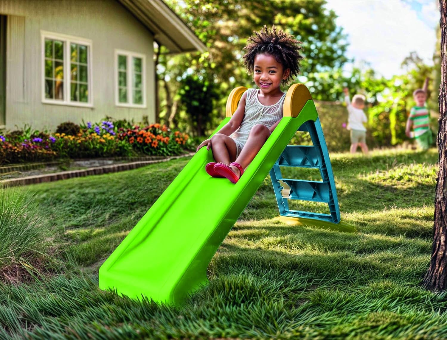 Dolu Junior Slide - Green