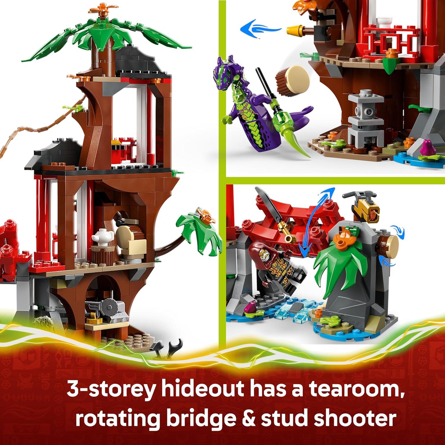 LEGO Ninjago Dragons Rising Ninja Vehicle Tree House Battle 71857