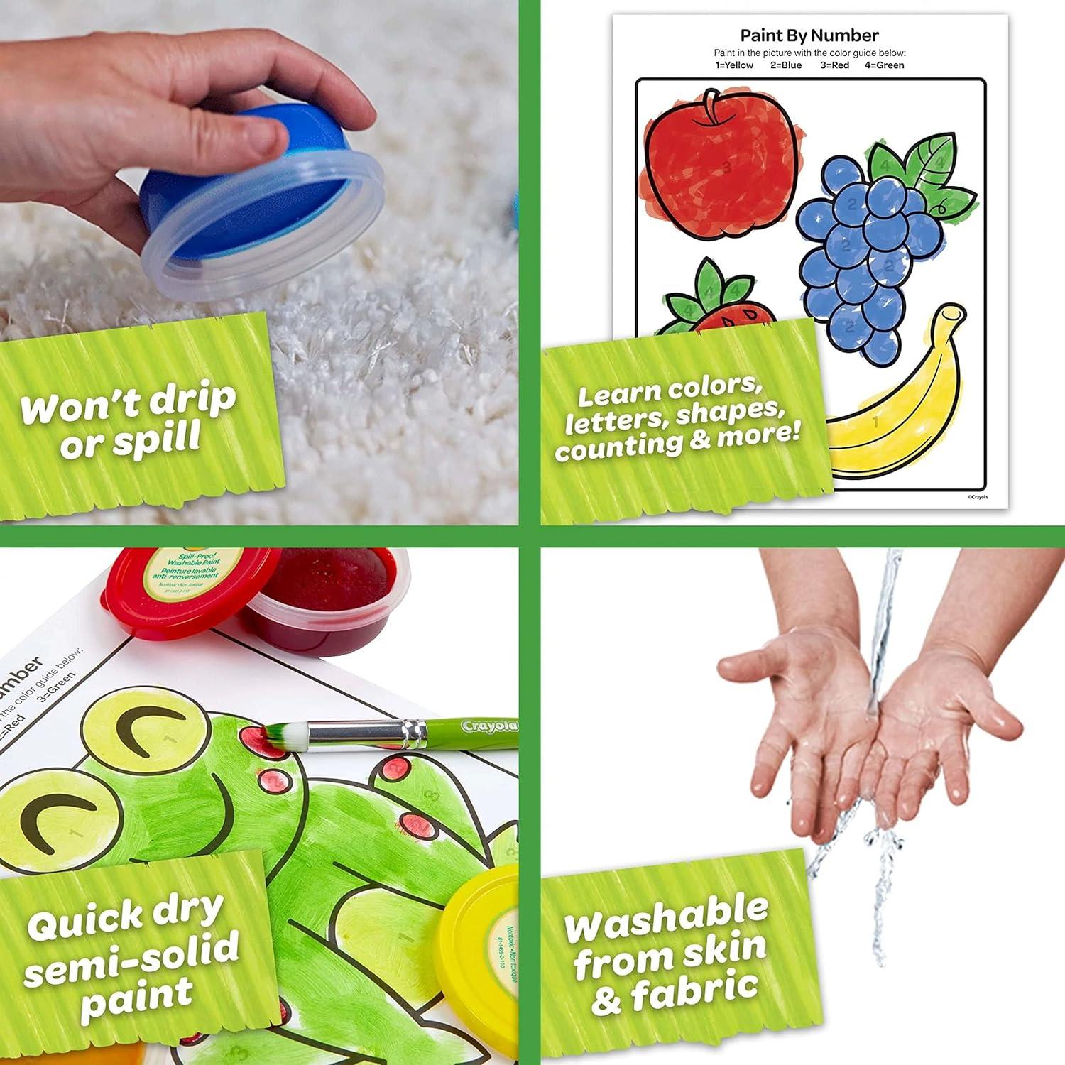 Crayola Spill Proof Washable Paint Set