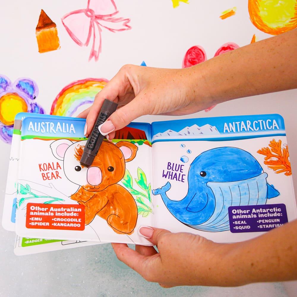 Zimpli Baff Paints Activity Set and Colouring Book