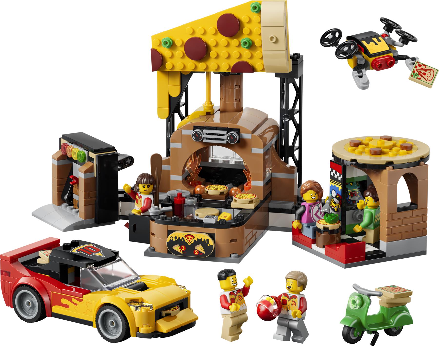 LEGO City Pizza Delivery Experience with Vehicles 60496