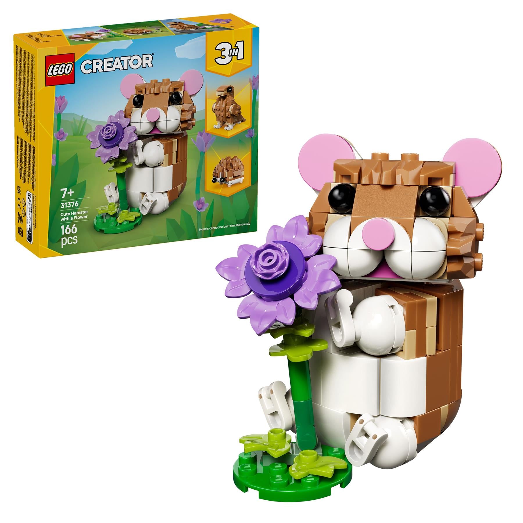 LEGO Creator 3in1 Cute Hamster with a Flower 31376
