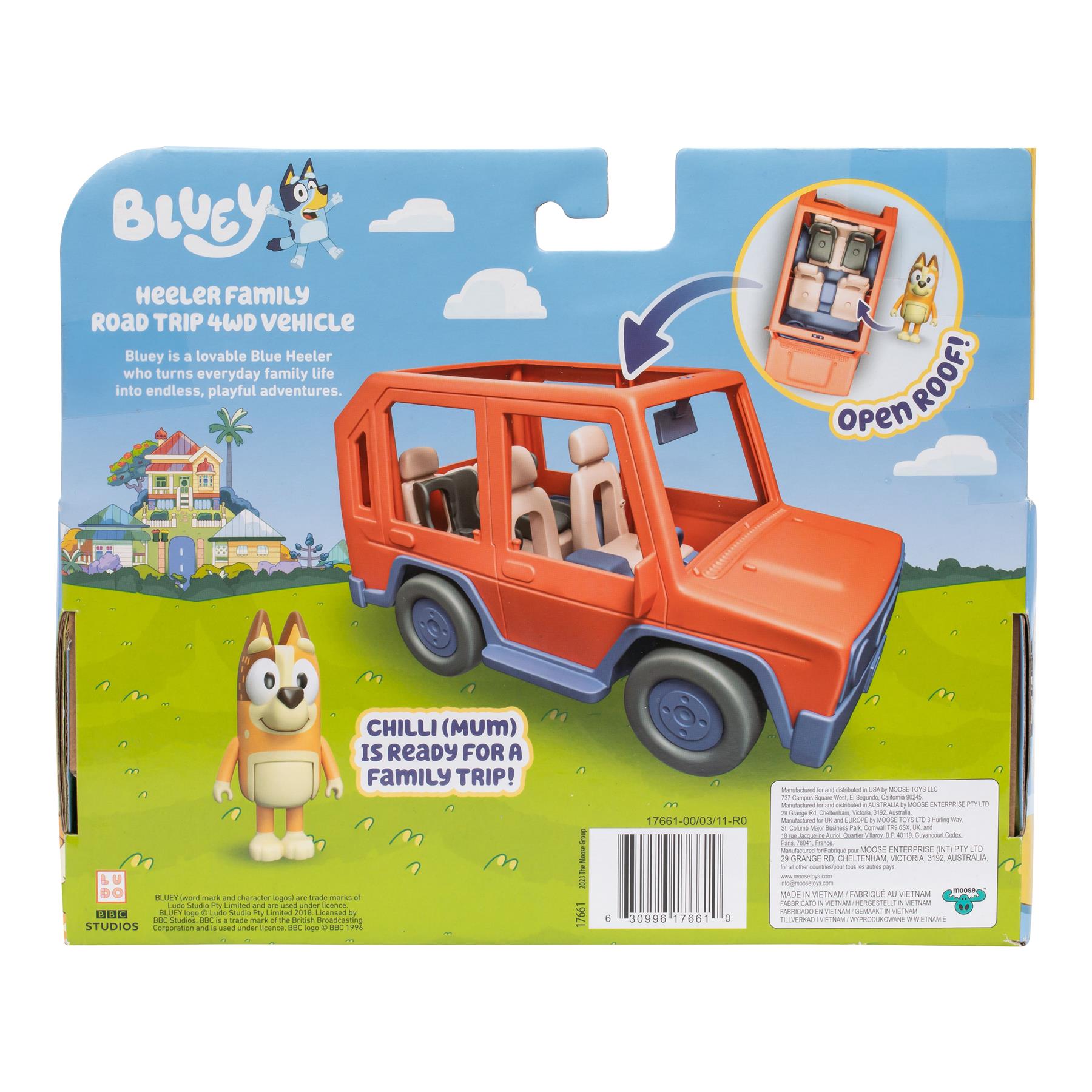 Bluey Heeler Family Road Trip - 4WD Vehicle