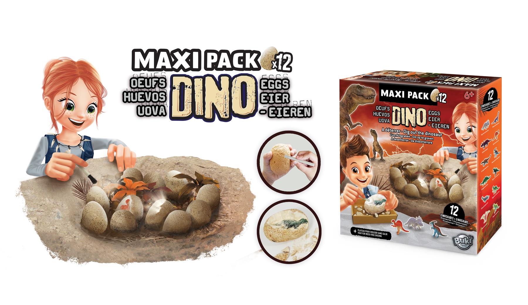 Buki France Dino Egg Maxi Pack