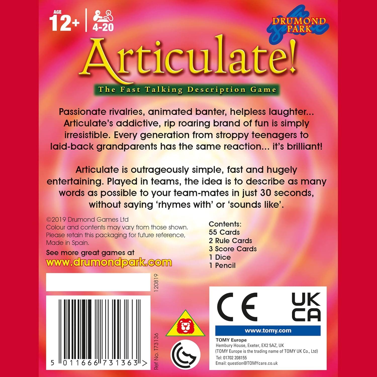 Drumond Park Articulate Mini Travel Card Game