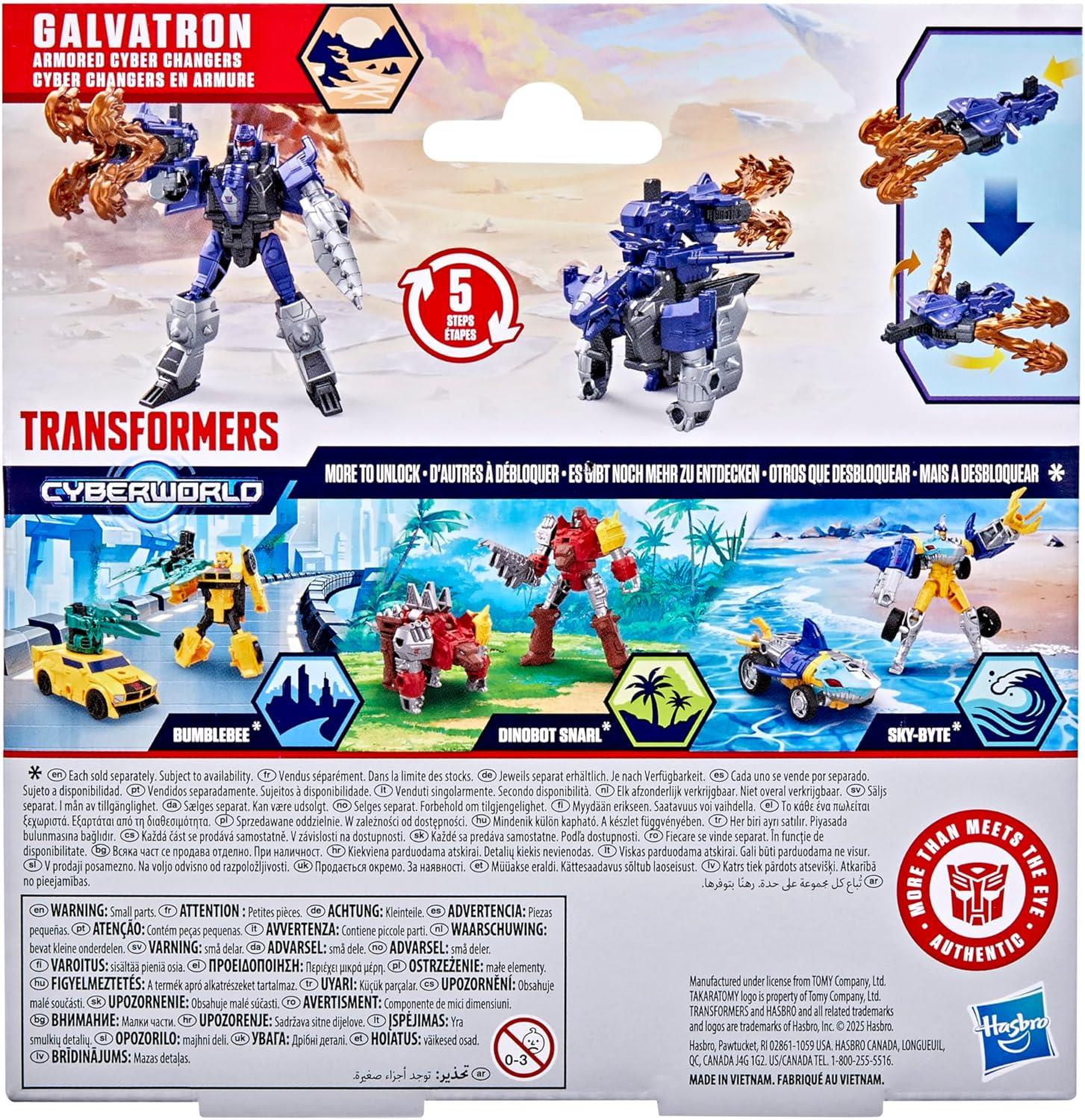 Transformers  CYBERWORLD Armored Cyber Changers Assorted