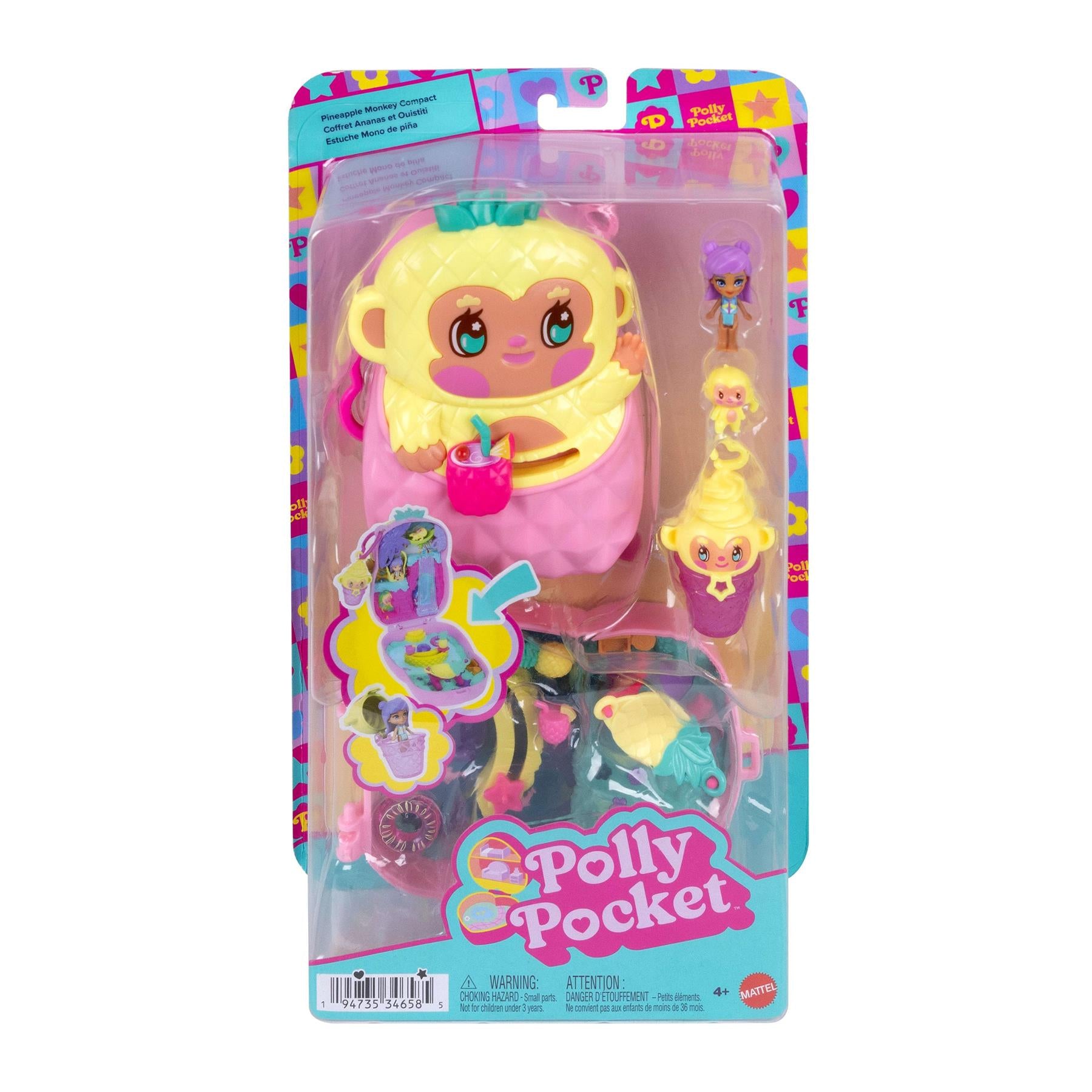 Polly Pocket Pocket World Pineapple Monkey