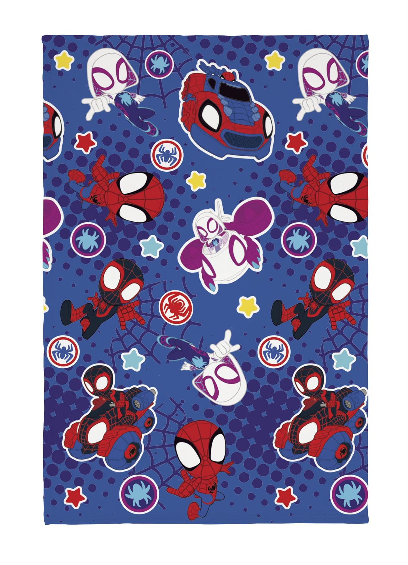 Spider-man Spidey & His Friends Power of 3 Flannel Blanket