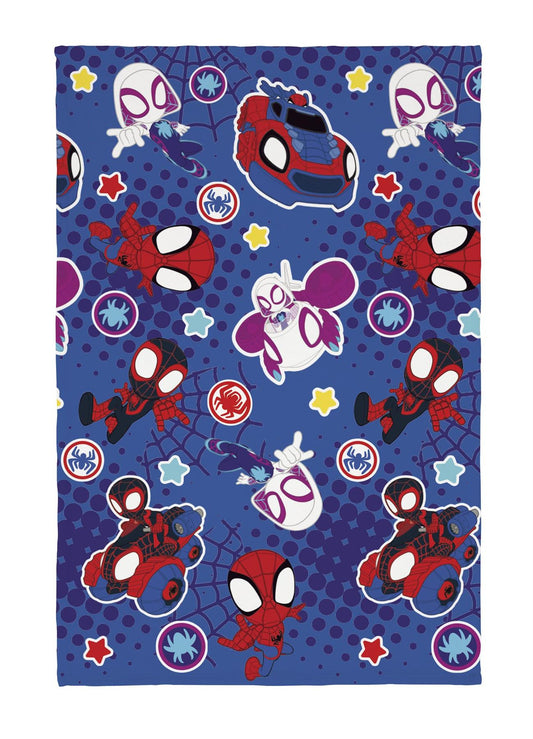 Spider-man Spidey & His Friends Power of 3 Flannel Blanket