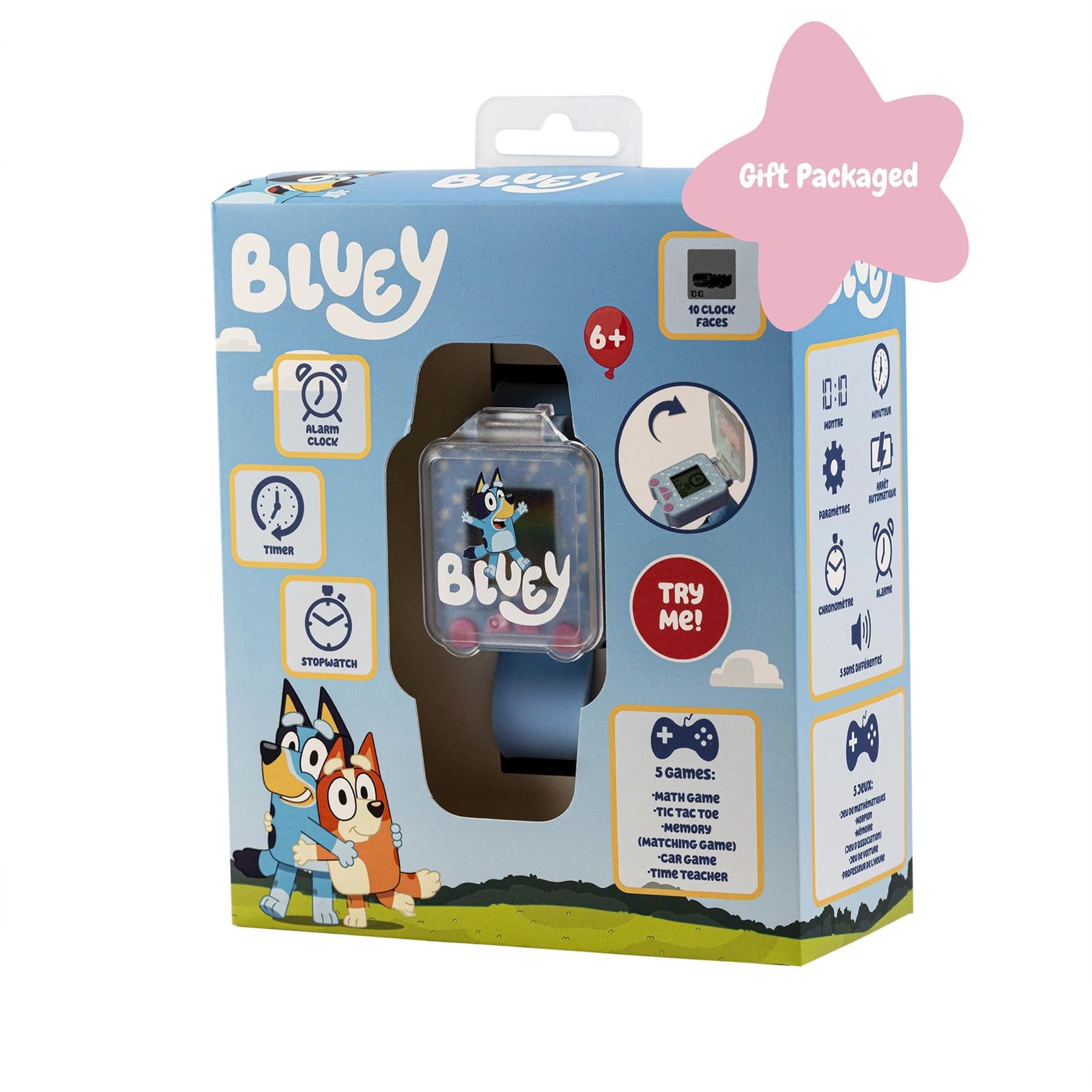 Bluey Blue Strap Learning Watch