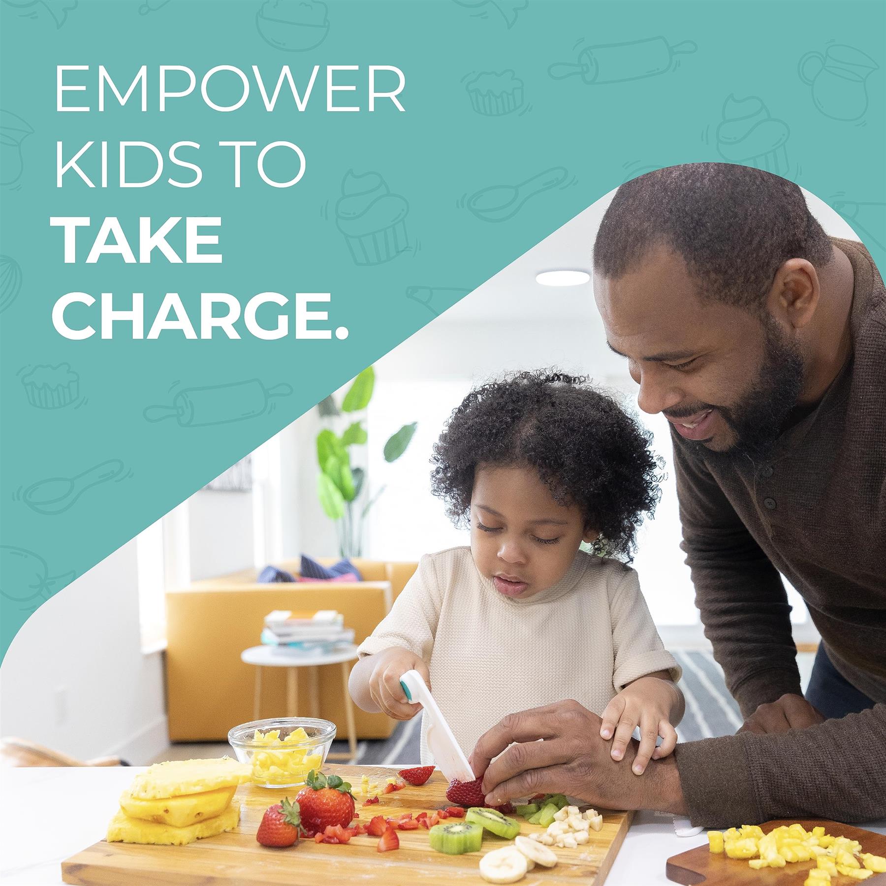 Tovla Jr Toddler 2-Piece Kids' Cutting Set