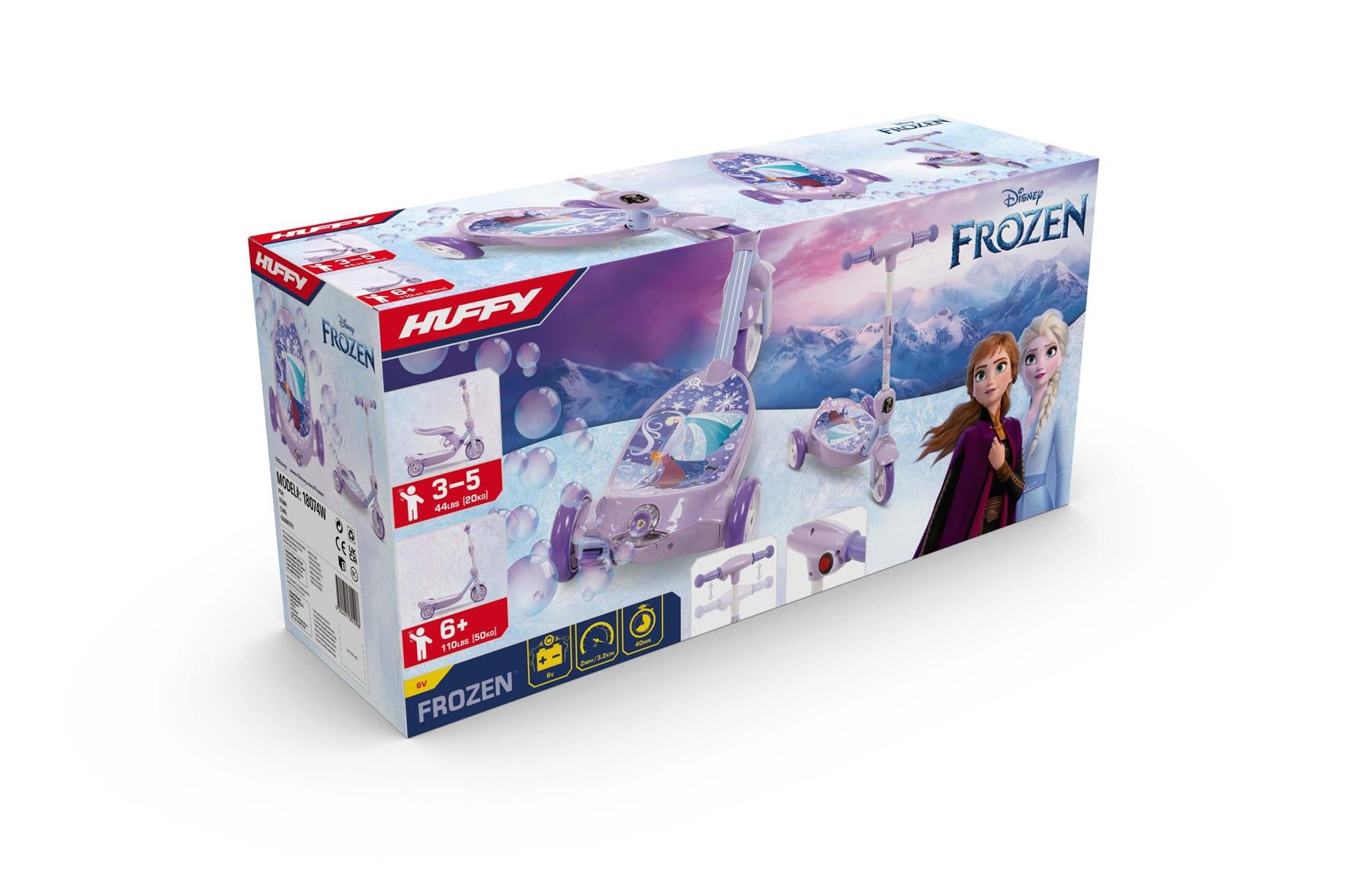 Huffy Disney Frozen Converting Bubble Scooter