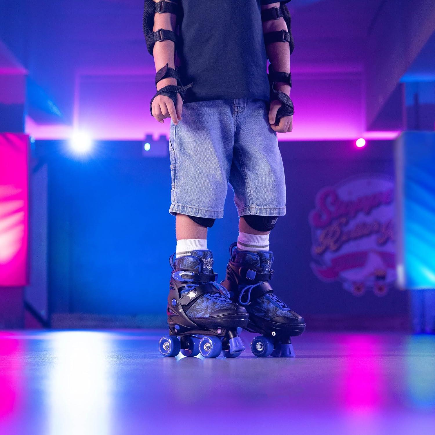 Xootz Semi Soft Jet Roller Skates 9C-12C - Blue