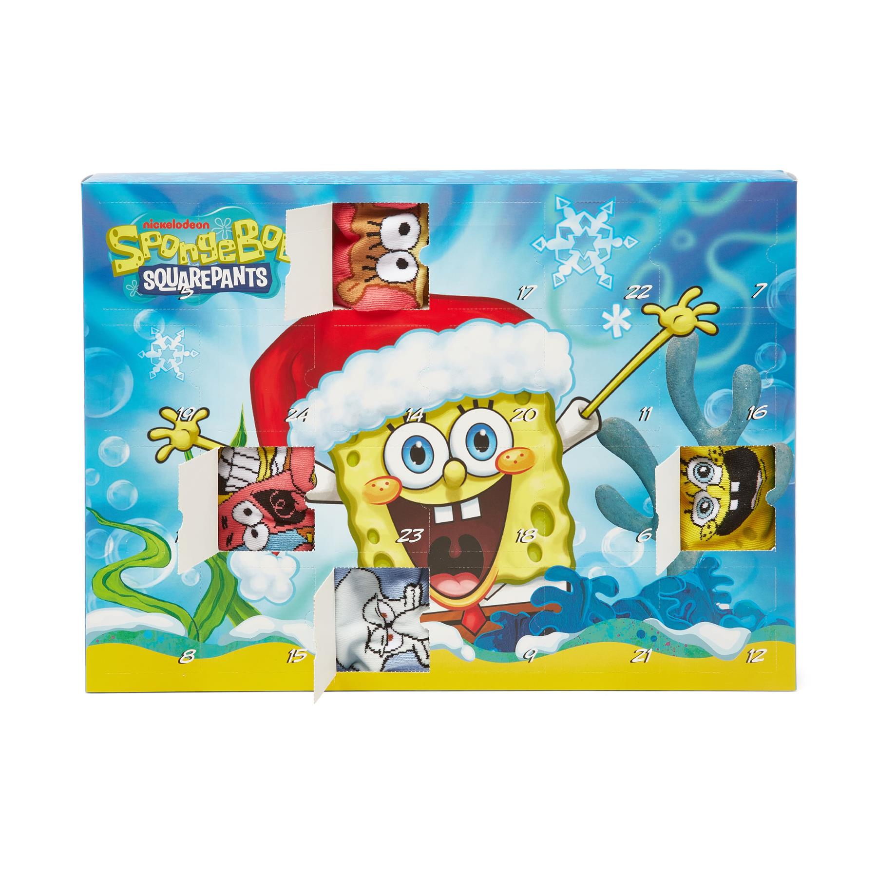 Spongebob 24-Day Sock Advent Calendar - 12 pairs