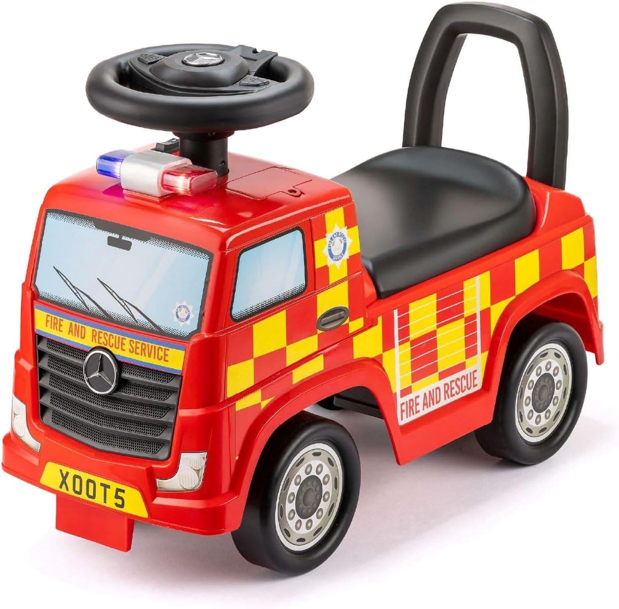 Xootz Mercedes-Benz Fire Engine Foot to Floor Ride On