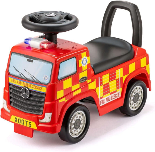 Xootz Mercedes-Benz Fire Engine Foot to Floor Ride On