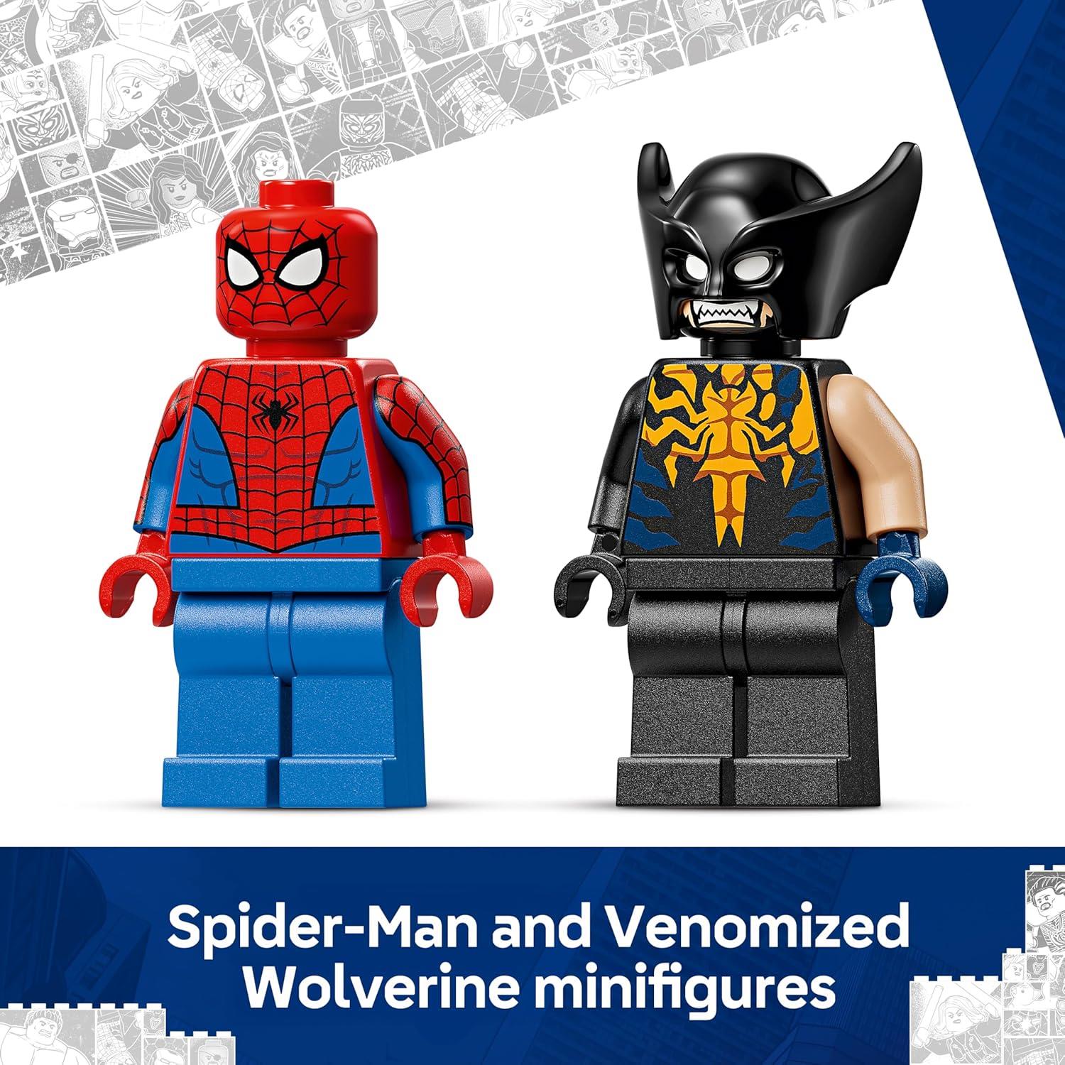 LEGO Marvel Spider-Man Car vs. Venomized Wolverine 76336