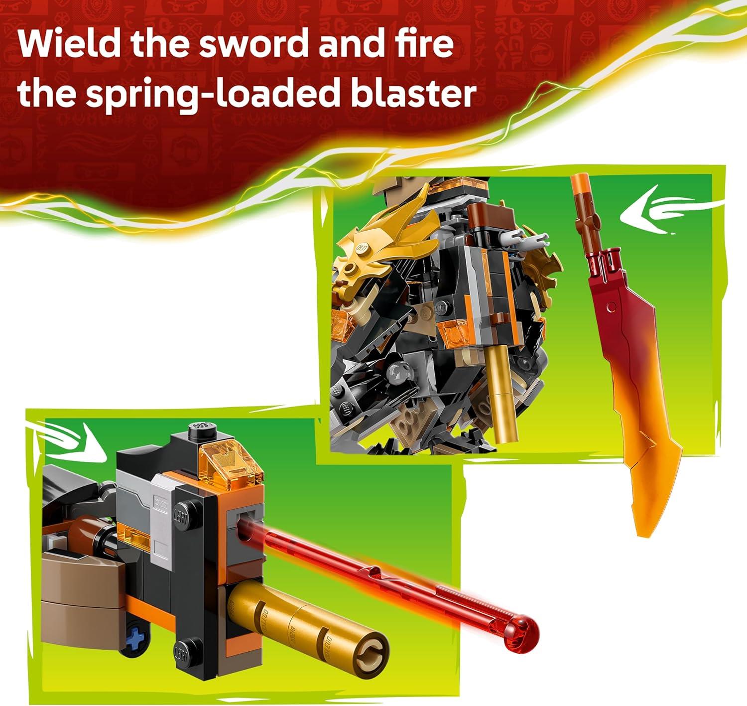 LEGO Ninjago Dragons Rising Cole's Mission Mech & Dragon Zane 71854