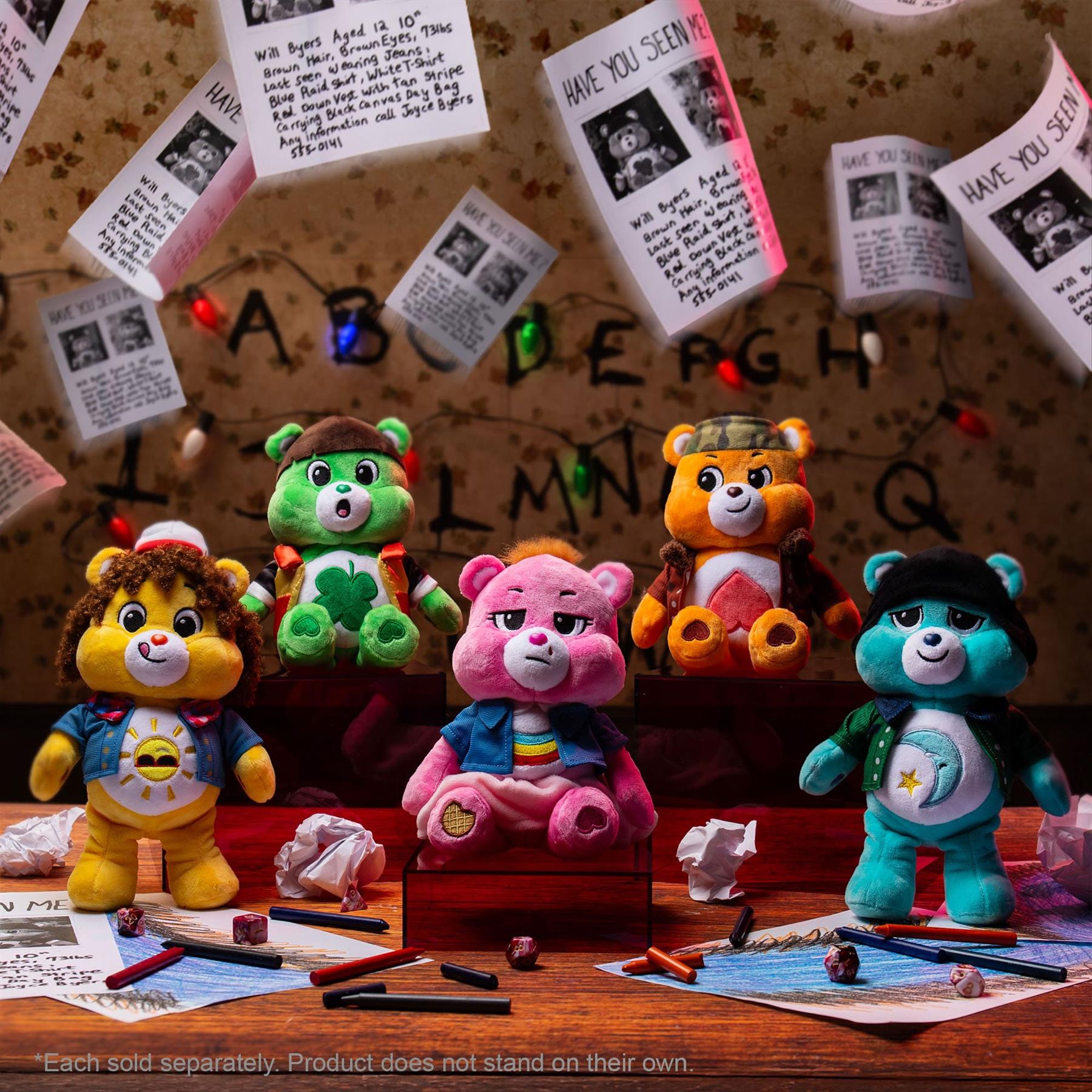Care Bears Stranger Things Plush Funshine Bears as Dustin
