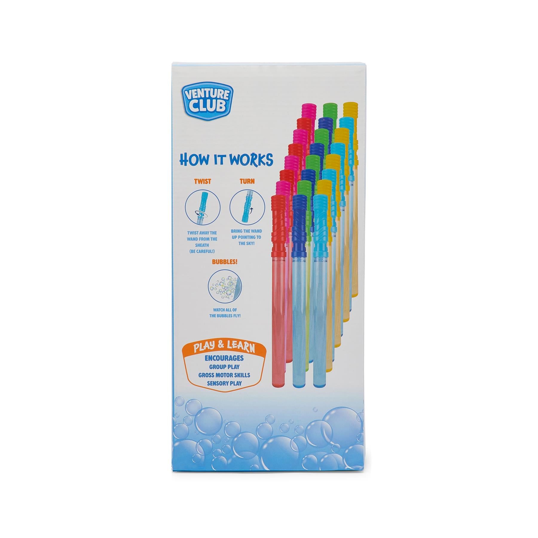 Venture Club 24 Pack of Bubble Wands