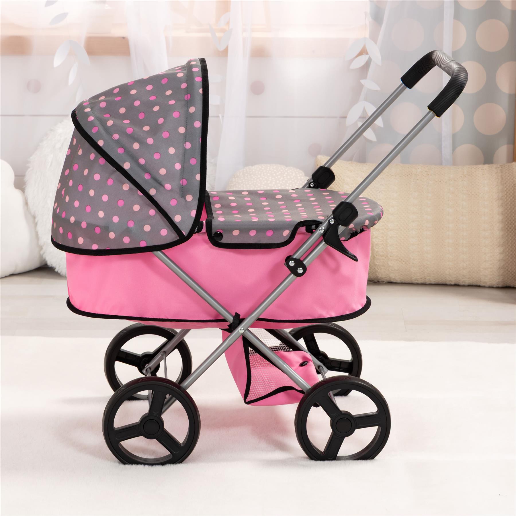 Bayer Go Doll Pram - Pink