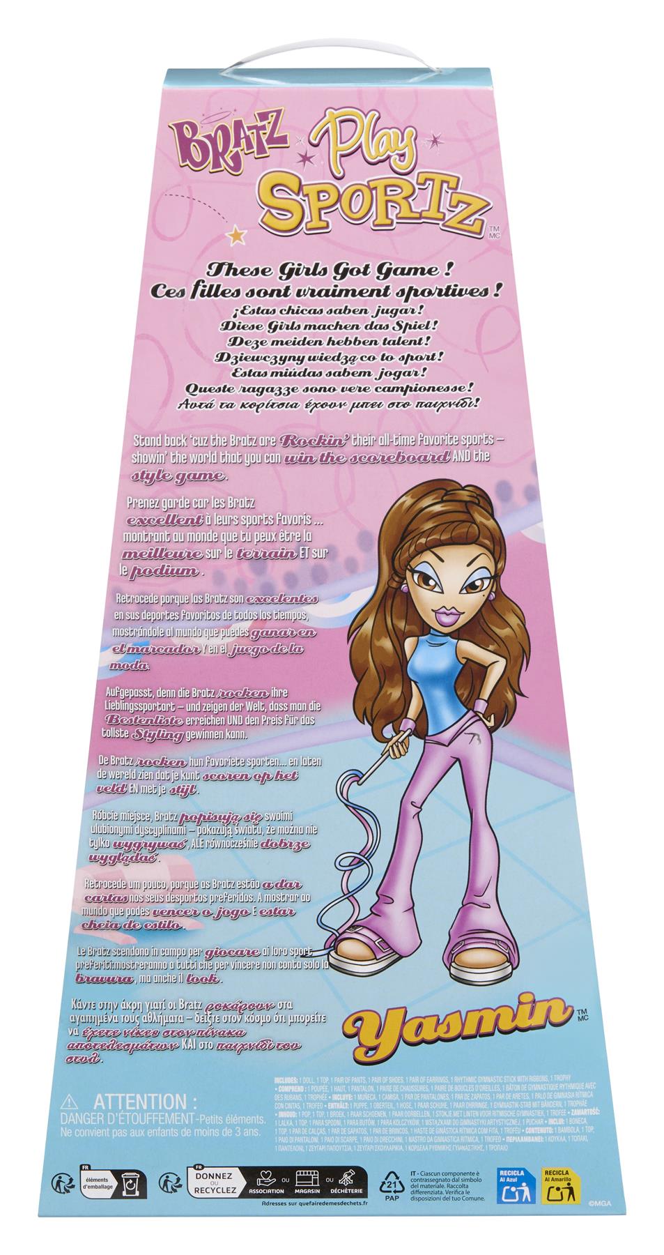 Bratz Play Sportz Doll Yasmin - Gymnastics