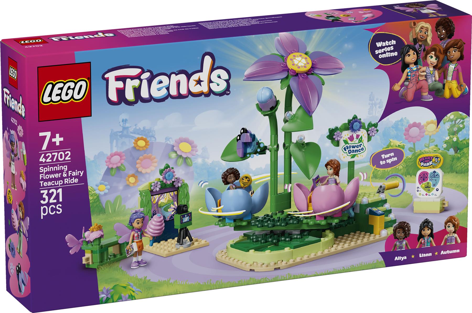 LEGO Friends Spinning Flower & Fairy Teacup Ride 42702