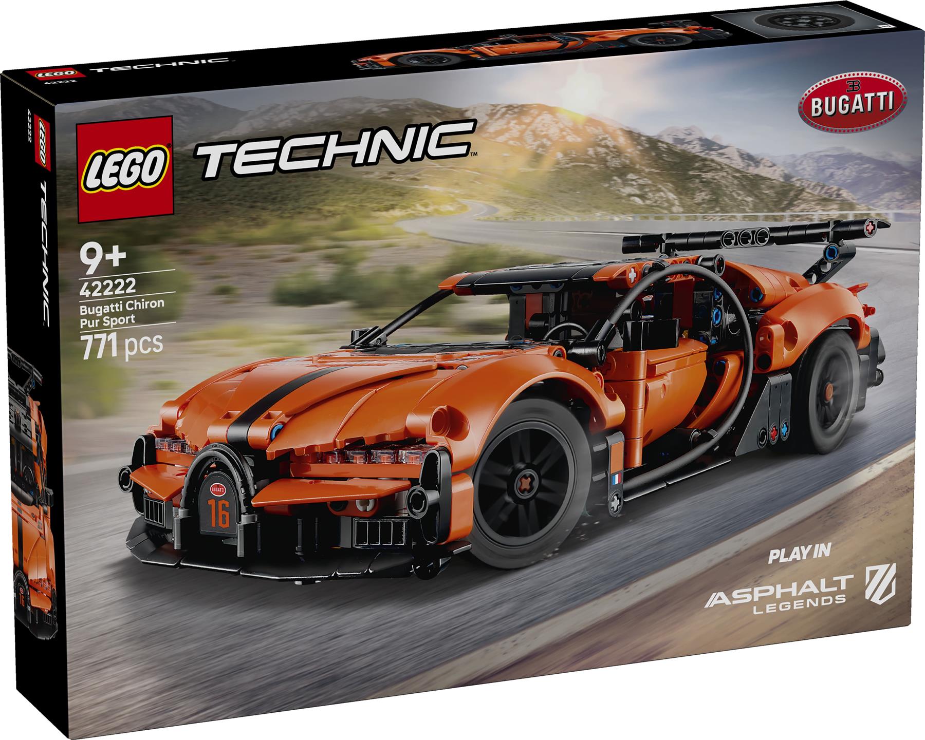 LEGO Techinc Bugatti Chiron Pur Sport Hypercar 42222