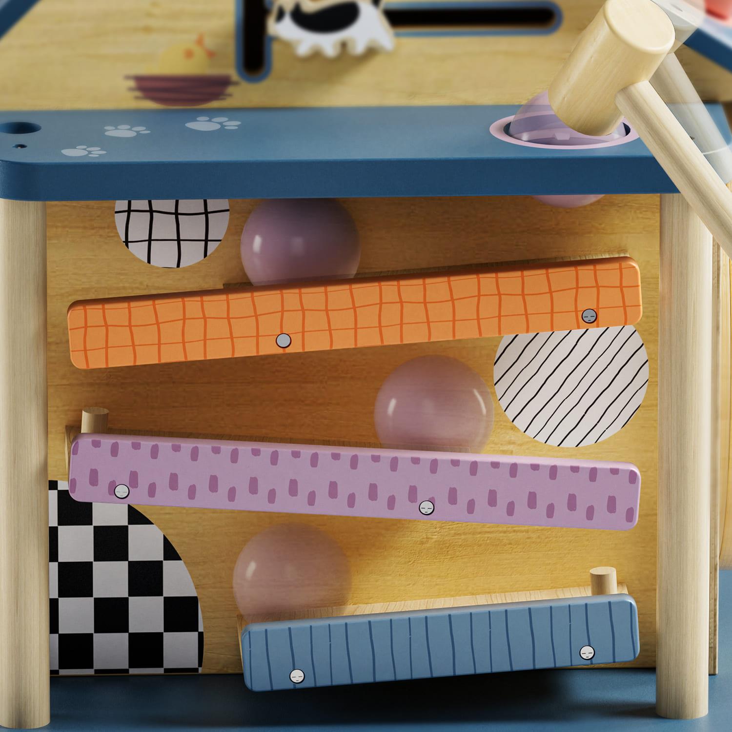 Topbright Wooden Activity House 12in1