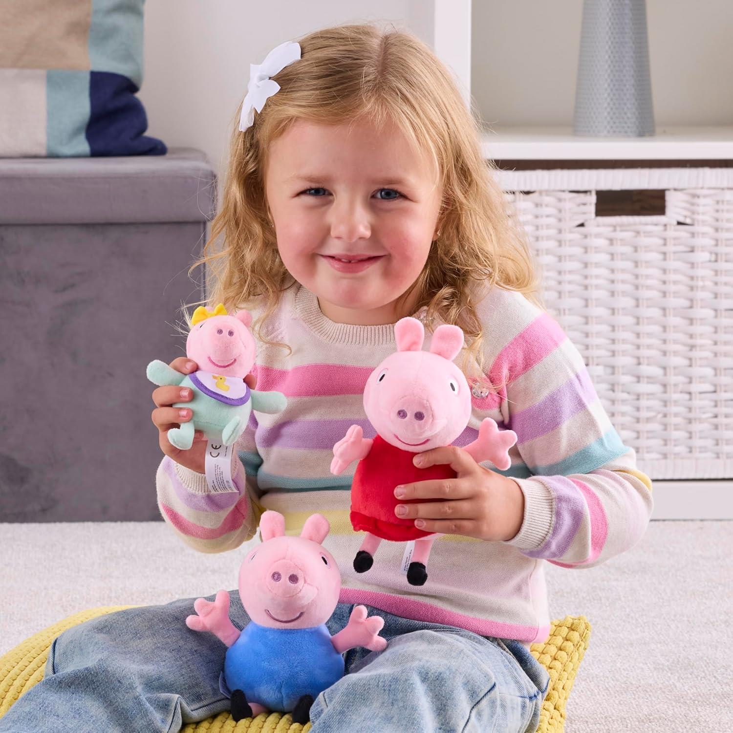 Peppa Pig Peppa, George & Evie 3-Pack Plush
