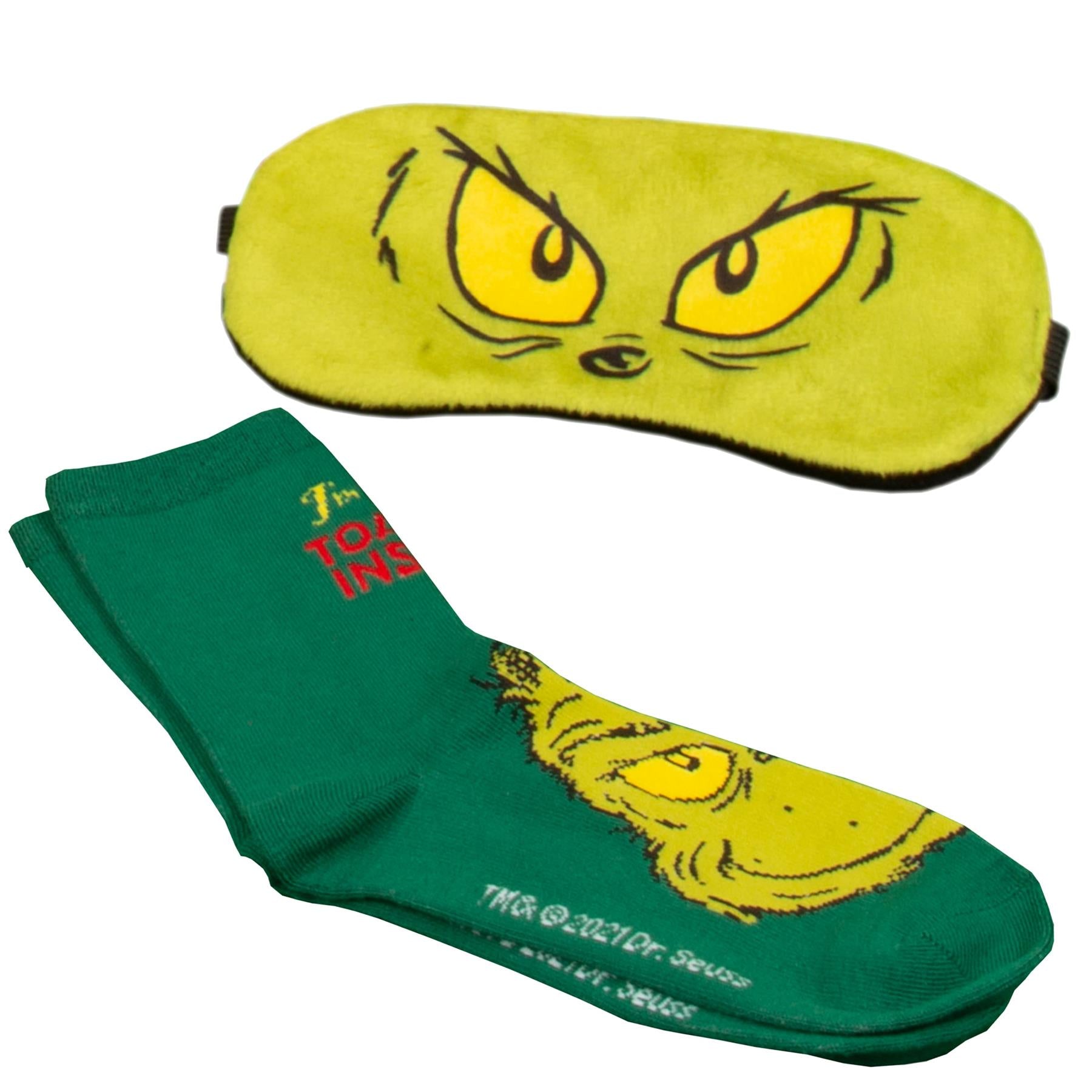 The Grinch Sleep Mask & Sock Set