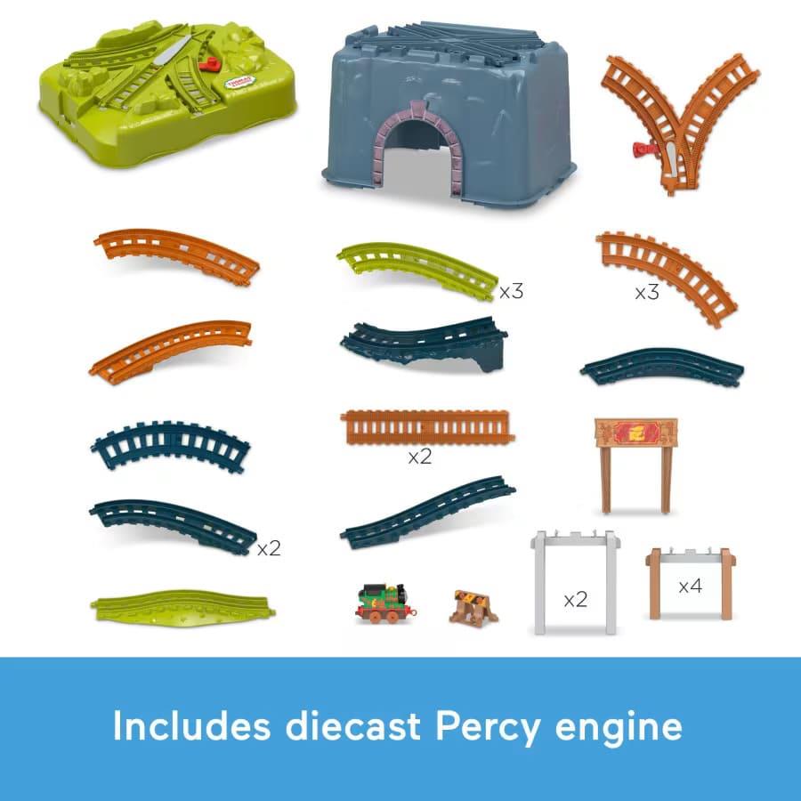 Fisher Price Thomas & Friends Train Set, Percy’s Connect & Build Track Bucket