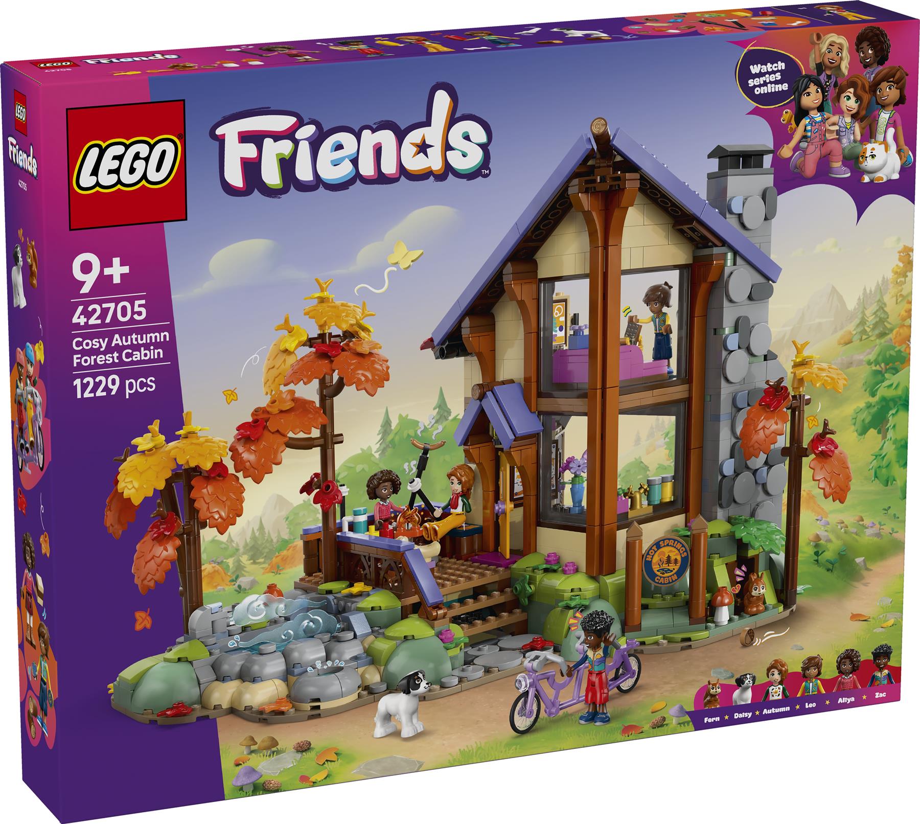 LEGO Friends Cozy Fall Forest Cabin 42705