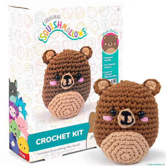 Original Squishmallows - Omar the Bear Crochet Kit