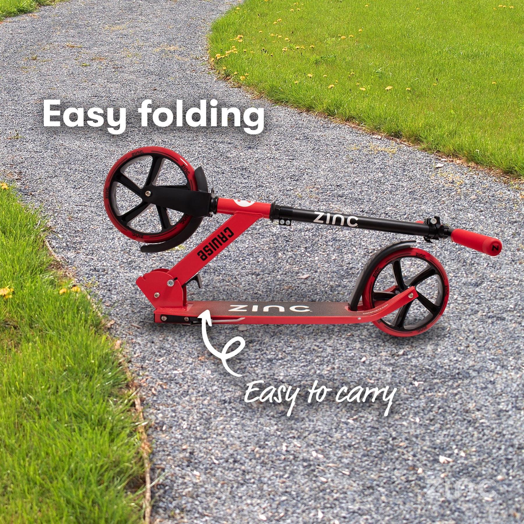 Zinc Cruise Big Wheel Folding Scooter