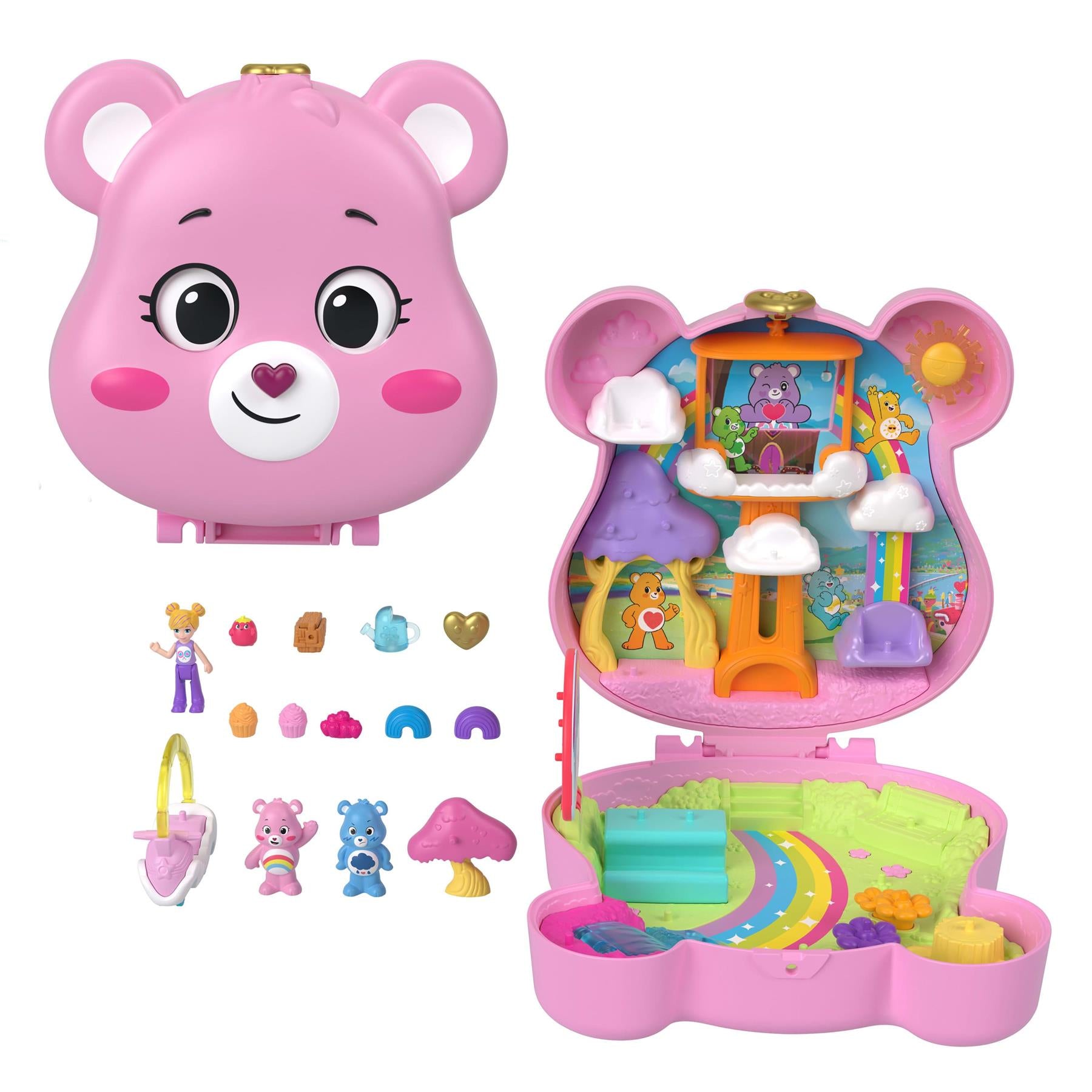 Polly Pocket x Care Bears Dolls & Playset