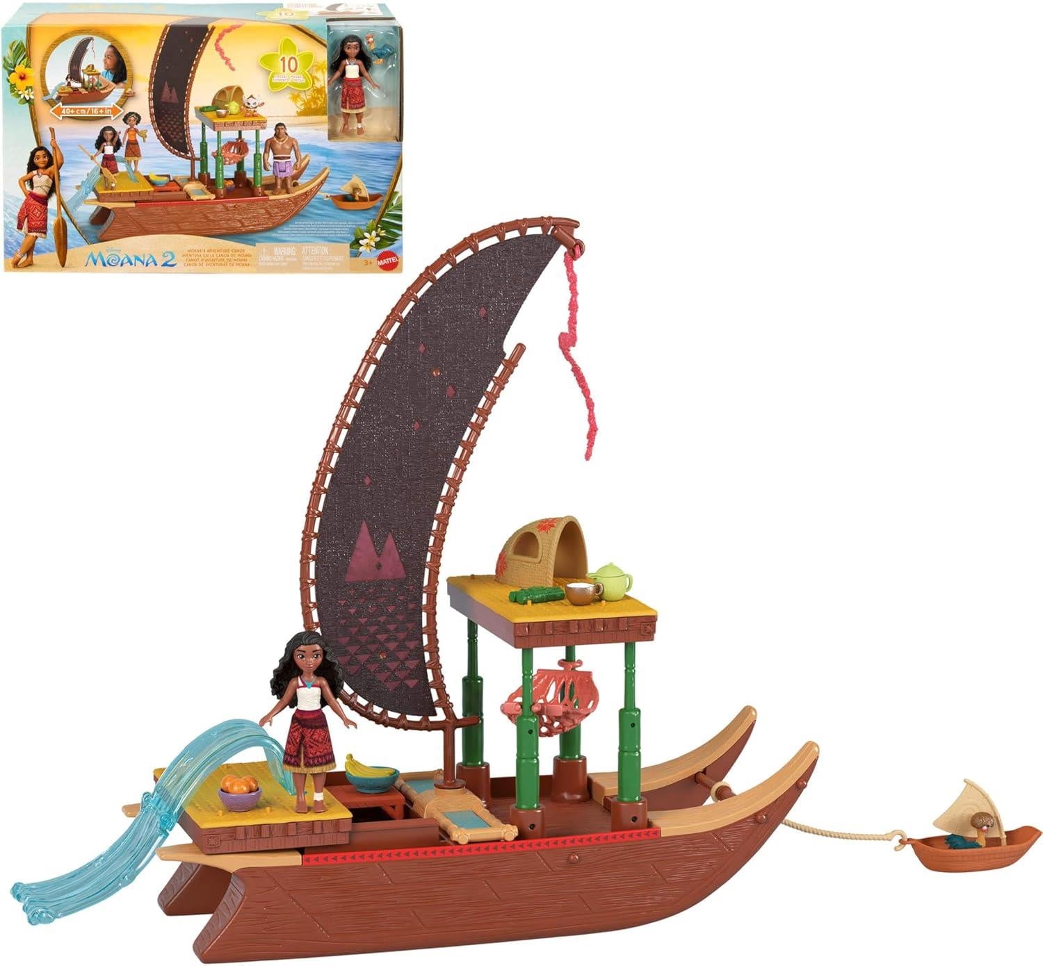 Disney Moana 2 Moana’s Adventure Canoe Playset