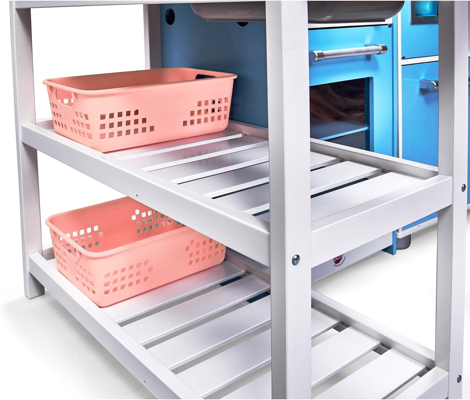 Plum Penne Pantry Wooden Corner Kitchen with Fridge – Berry Blue