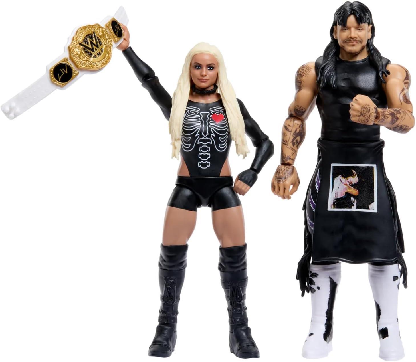 WWE Main Event Showdown 6 Inch Action Figures - Dominik Mysterio & Liv Morgan