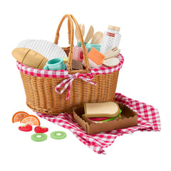 Fisher-Price Wooden Picnic Basket Set