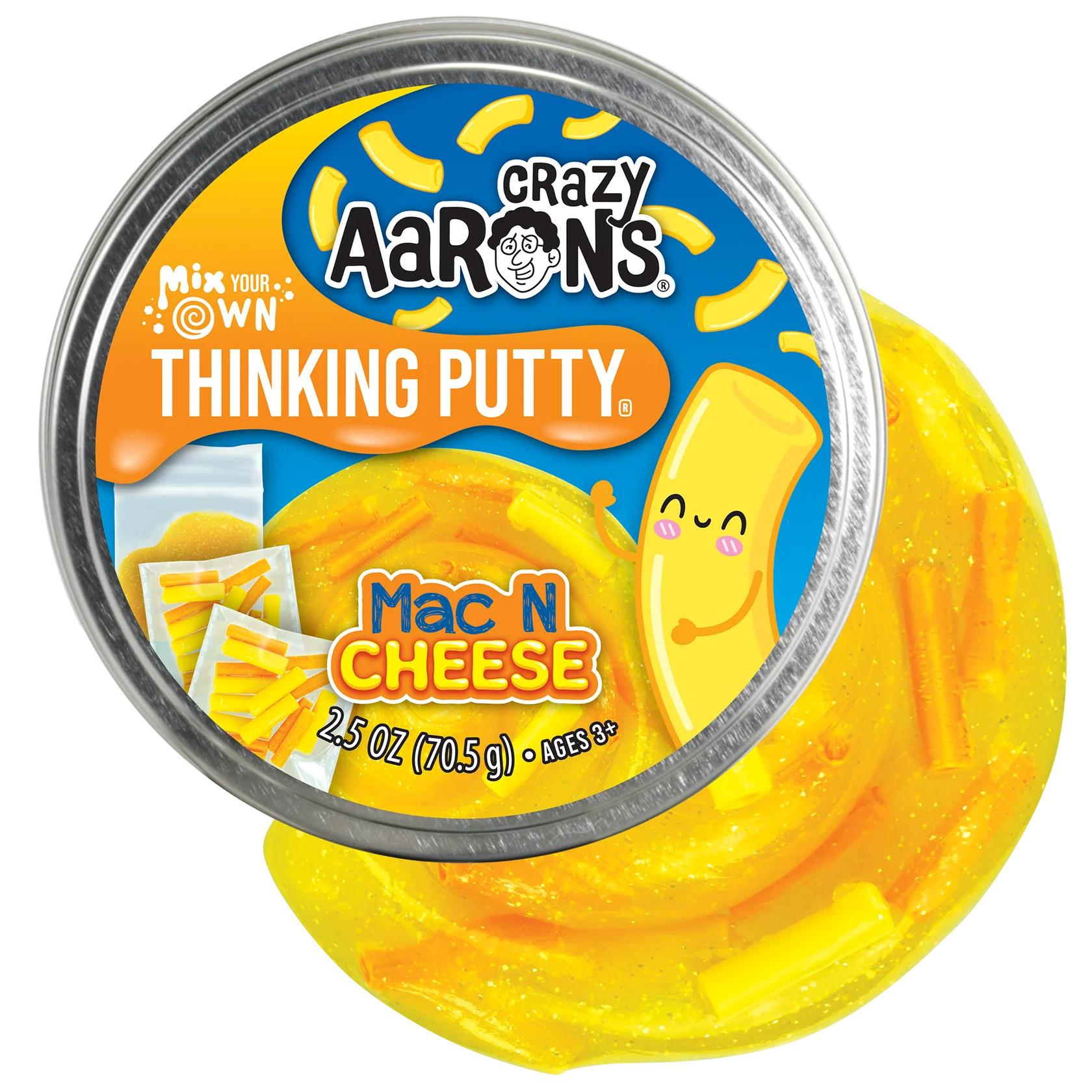 Crazy Aaron's Thinking Putty Mix Your Own Mac N Cheese Putty Playset